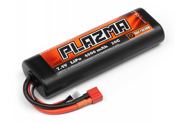 Plazma 7.4V 4000Mah 20C Lipo Rnd Case S.Pack 29.6W