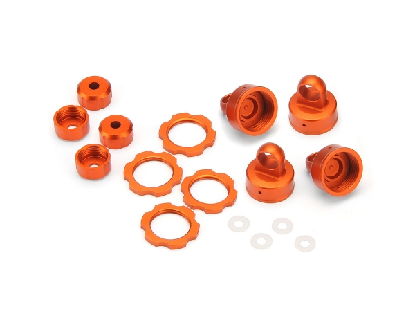 Farbige Dämpferteile Set (Orange Eloxiert)