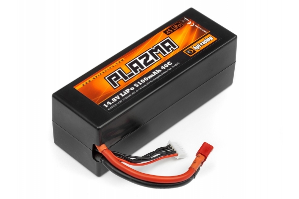 Plazma 14.8V 5100Mah 40C Lipo Battery Pack 75.48Wh