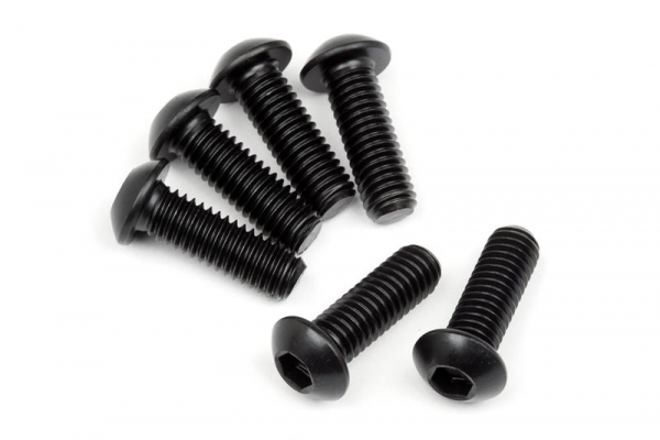 Button Head Screw M6X18Mm (Hex Socket) (6Pcs)