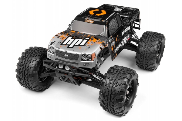 Nitro Gt-3 Truck Painted Body (Silver/Black)