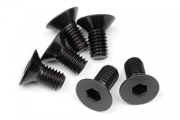 Flat Head Screw M6X12Mm (Hex Socket/6Pcs)