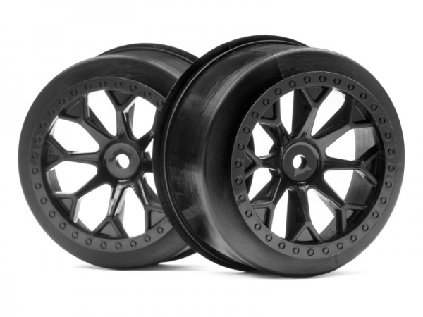 8-Shot Sc Wheel (Black/2Pcs)