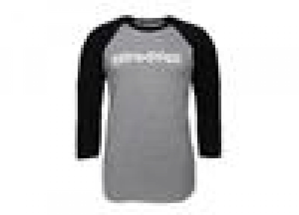 Raglan Langarm-Shirt grau/schwarz M