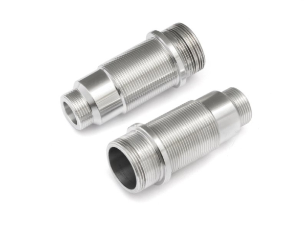 Aluminum Shock Body Set (Silver/2pcs)