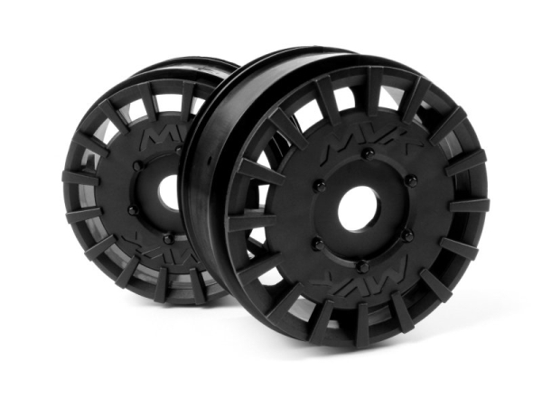 Maverick RC QuantumR Rally Car Wheel (Black/2pcs)