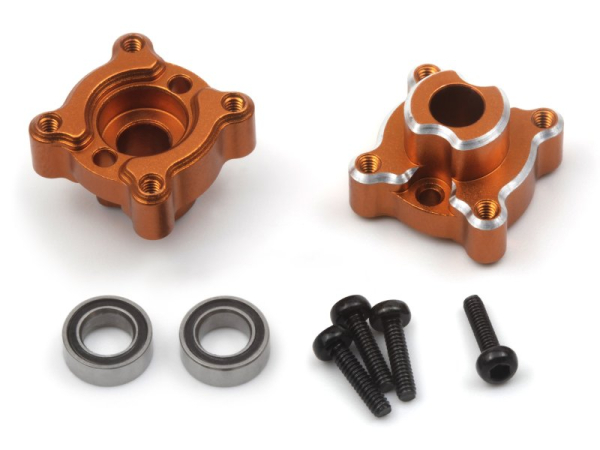 Aluminum Rear Hub Set (Orange/2pcs)