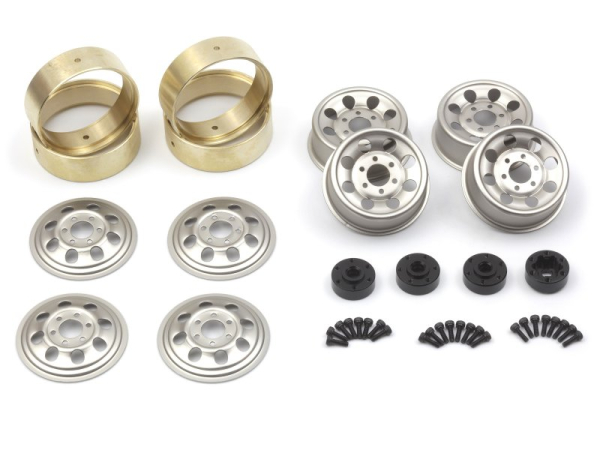 CS-8 Steel Beadlock Wheel 1.2in (Silver/4pcs)