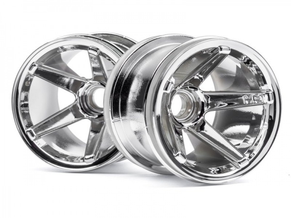 Super Star Mt Wheels Front (Chrome/2.2In/2Pcs)