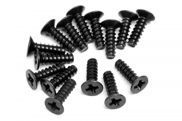 Countersunk Cross Head Self-TapScrew M3x10mm 15Pcs