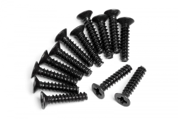 Countersunk Cross Head Self-TapScrew M3x14mm 13Pcs