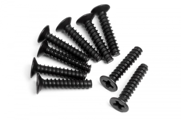 Countersunk Cross Head Self-TapScrew M3x15mm 9Pcs