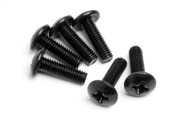 Round Head Screw M3x10mm (6Pcs)