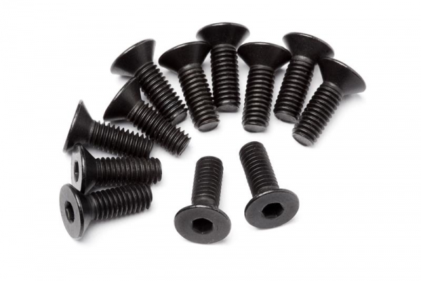 Flat Head Screw M4x12mm 12 Pcs