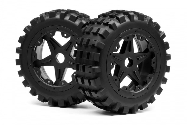 BLACKOUT XB MOUNTED WHEEL AND TYRE SET (FRONT) PR