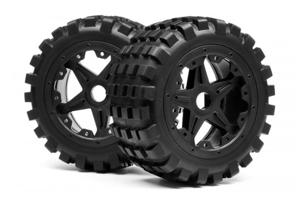 BLACKOUT XB MOUNTED WHEEL AND TYRE SET (REAR) PR