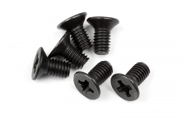 Flat Head Screw M3 x 6mm 6Pcs