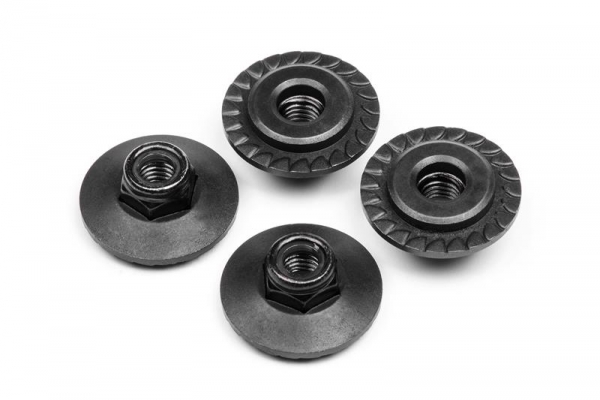 FLANGED LOCK NUT M5X8MM (4PCS)