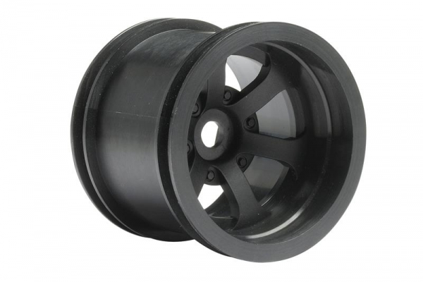 Scorch 6-Spoke Wheel Black (2.2In/55X50Mm/2Pcs)