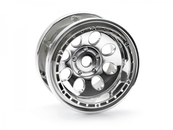 Rock 8 Bead Lock Wheel Chrome (55X36Mm/2Pcs)