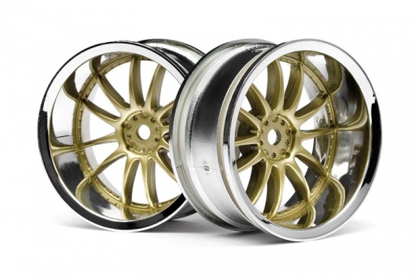 Work Xsa 02C Wheel 26Mm Chrome/Gold (9Mm Offset)