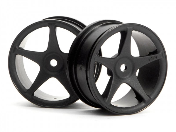 Super Star Wheels 26Mm Black (1Mm Offset)