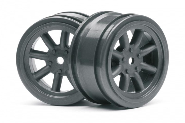 Vintage 8 Spoke Wheel 26Mm Gunmetal 0Mm Offset