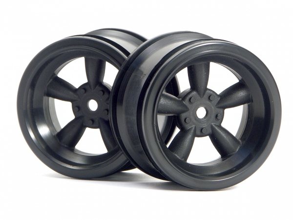 Vintage 5 Spoke Wheel 31Mm (Wide) Black 6Mm Offset