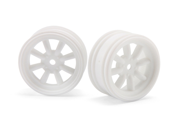 Mx60 8 Spoke Wheel White (0Mm Offset/2Pcs)