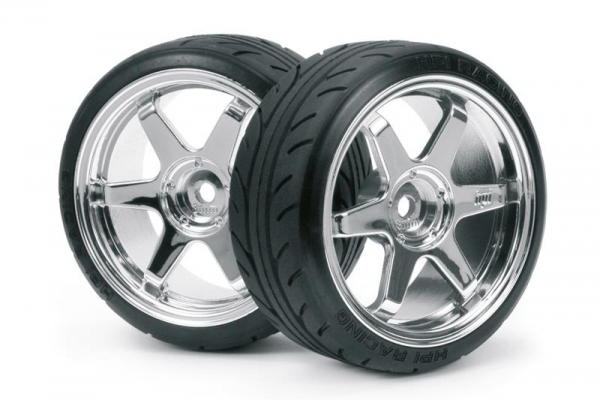 Mounted Super Drift Tyre (A Type On Te37 Wheel Crm