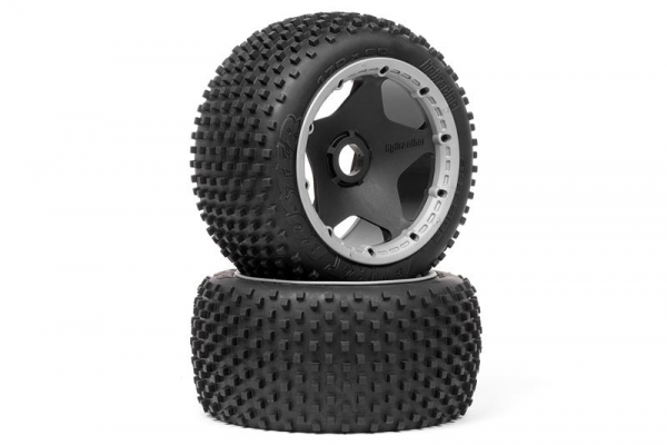 Dirt Buster Block Tire Hd Compound On Black Wheel