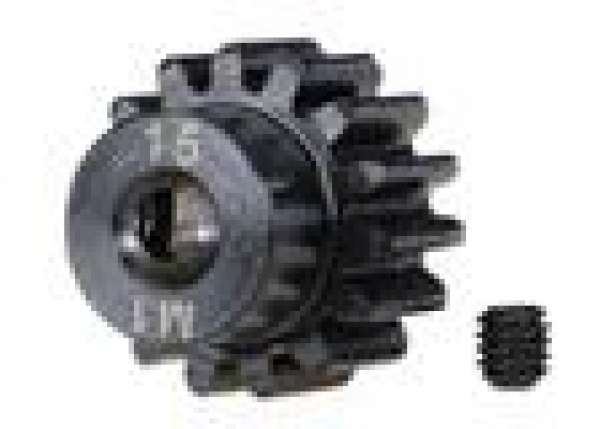 Zahnrad, 15-T Ritzel (1.0 Modul) 5mm Welle extra-hart