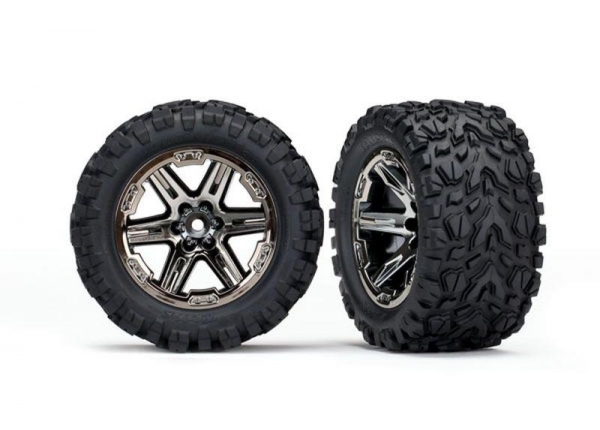 Reifen auf Felgen 2.8 RXT schwarz chrome, Talon Extreme (2)