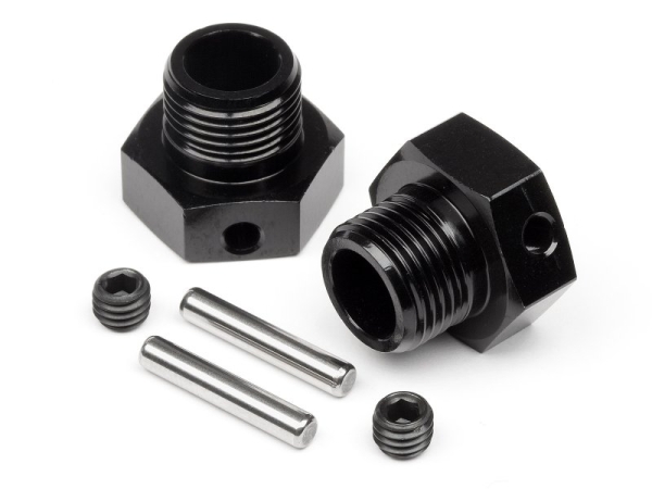 Wheel Hex Hub 6,7mm (2 Stück/Schwarz)