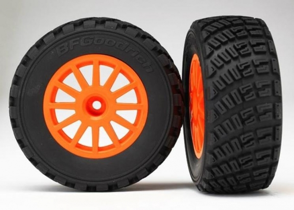 Reifen auf Felge orange