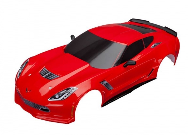 Karo Chevrolet Corvette Z06 rot inkl Aufkleber + Anbauteile