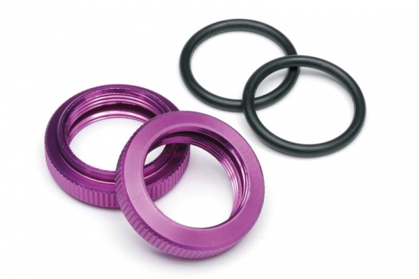 Shock Adjuster Nut 20Mm (Purple/2Pcs)