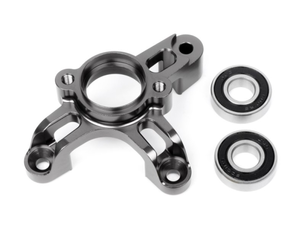 HPI Racing Heavy Duty Aluminum Pinion/Clutch Mount (Gunmetal)