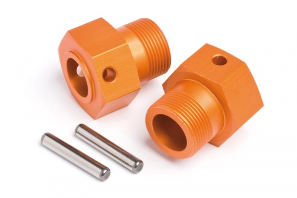 Wheel Hex Hub 24X27Mm (Orange/2Pcs)