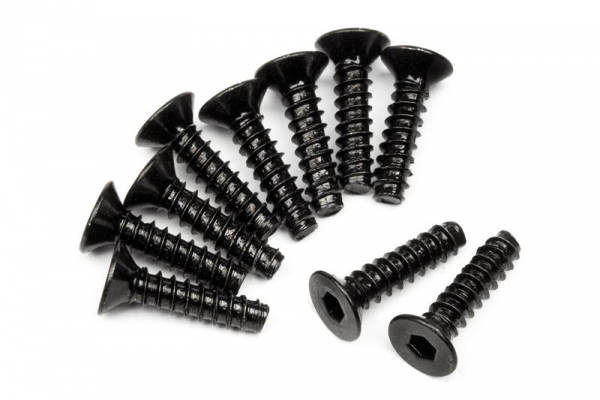 Tp. Flat Head Screw M3X12Mm (Hex Socket/10Pcs)