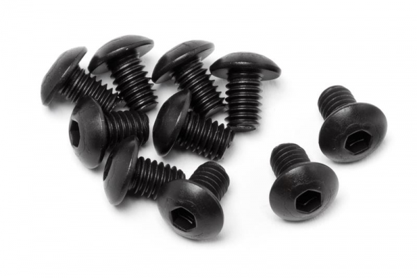 Button Head Screw M4X6Mm (Hex Socket/10Pcs)