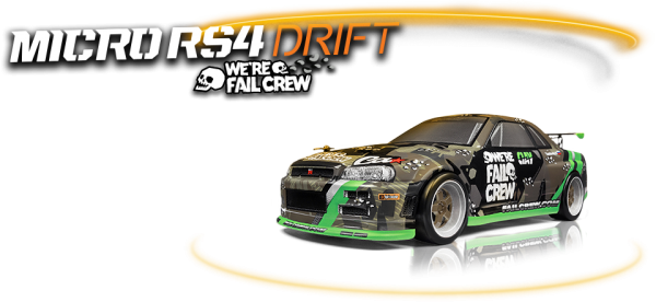 MICRO RS4 DRIFT FAIL CREW NISSAN SKYLINE R34 GT-R