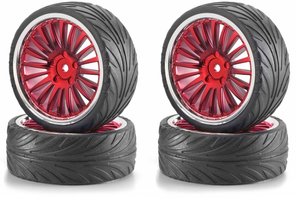 1:10 BigWheel-Set 01 20Spei rot/chro (4)