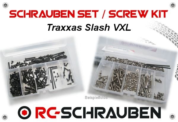 Edelstahl Schrauben Set für Traxxas Slash VXL 1/10