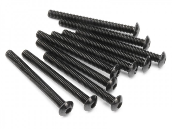 Button Head Screw M3X30Mm (Hex Socket/10Pcs)