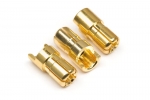 Male Gold Connectors (6.0Mm Dia) (3 Pcs)