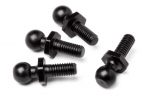 Ball Stud 4.7X14Mm (Black/4Pcs)