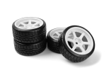 HPI Racing Falken Azenis Drft Tire/HRE C106 Wheel White 4pcs