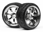 Mounted T-Grip Tire 26Mm Rays 57S-Pro Wheel Chrome