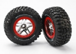 BFGoodrich T/A KM2 Reifen auf Felgen satin/rot vorne (2)